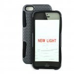 Wholesale iPhone 5C Mesh Hybrid Case (Gray - Black)